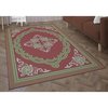 Deerlux Transitional Living Room Area Rug with Nonslip Backing, Red Medallion Pattern, 9 x12 ft QI003643.XL